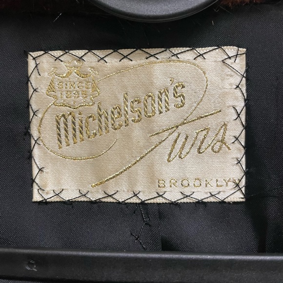 Mahogany Genuine Mink Fur Coat - Picture 4 of 5